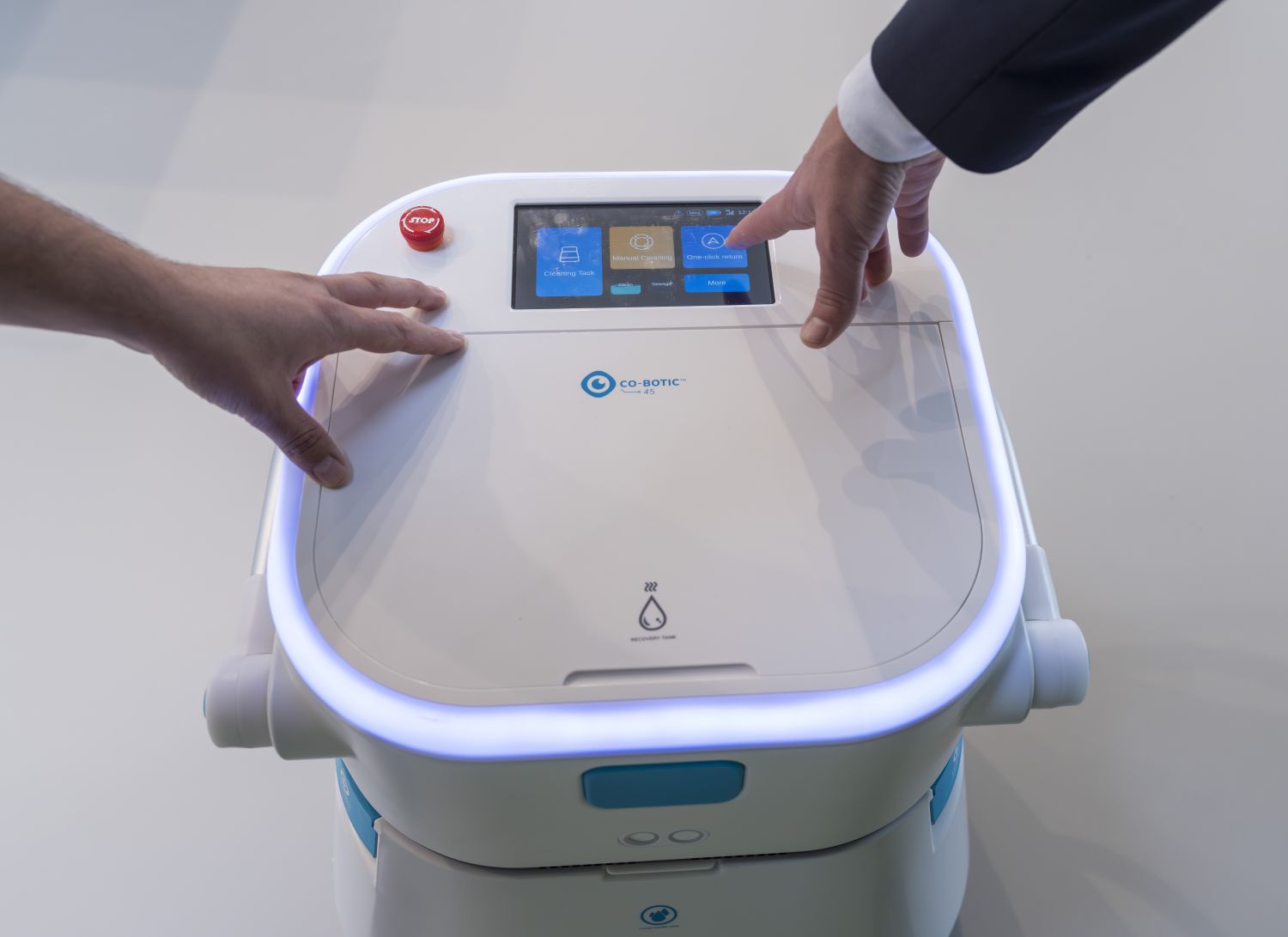 Rengøringsrobot i drift